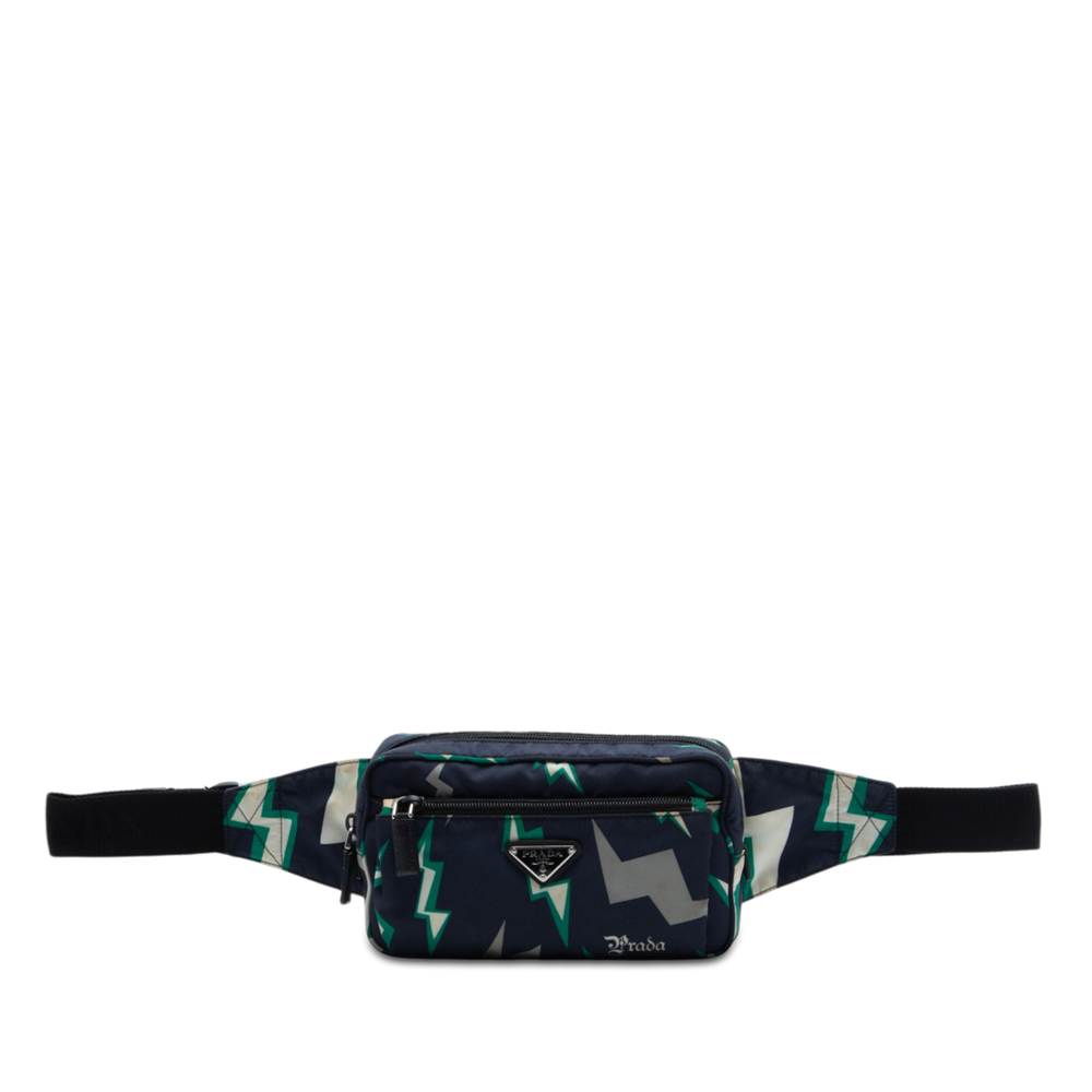 Pre-Loved Prada Universal Studios Tessuto Frankenstein Thunder Belt Bag